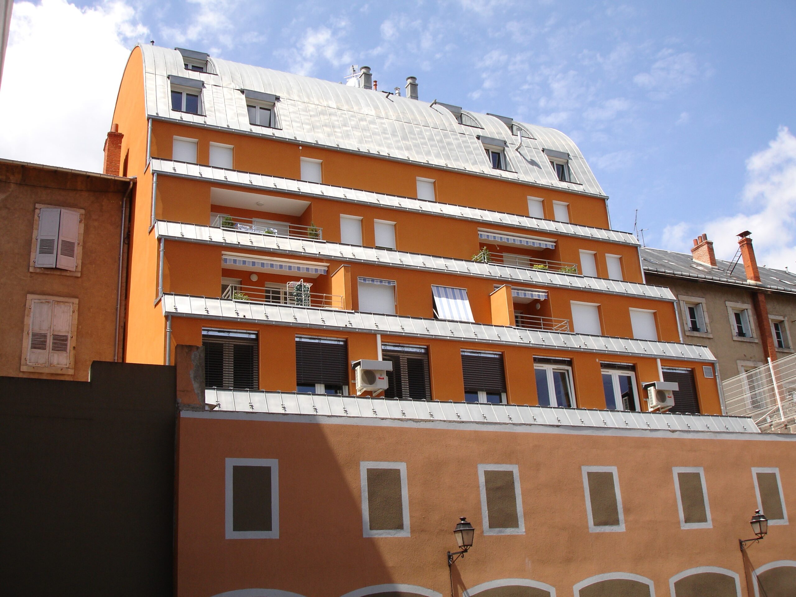 Architecte Boudignon Le Puy zinc à joint debout cintré