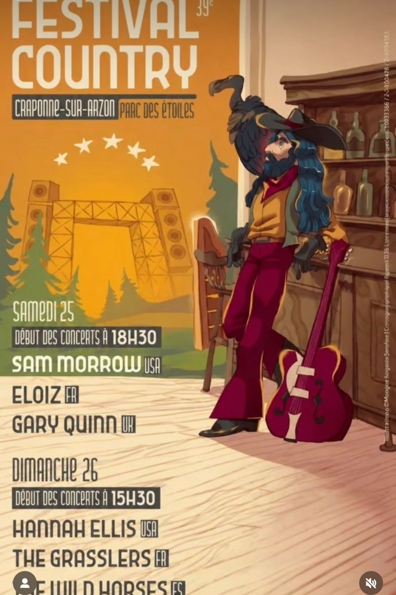 Festival Country Craponne sur Arzon 39e Edition